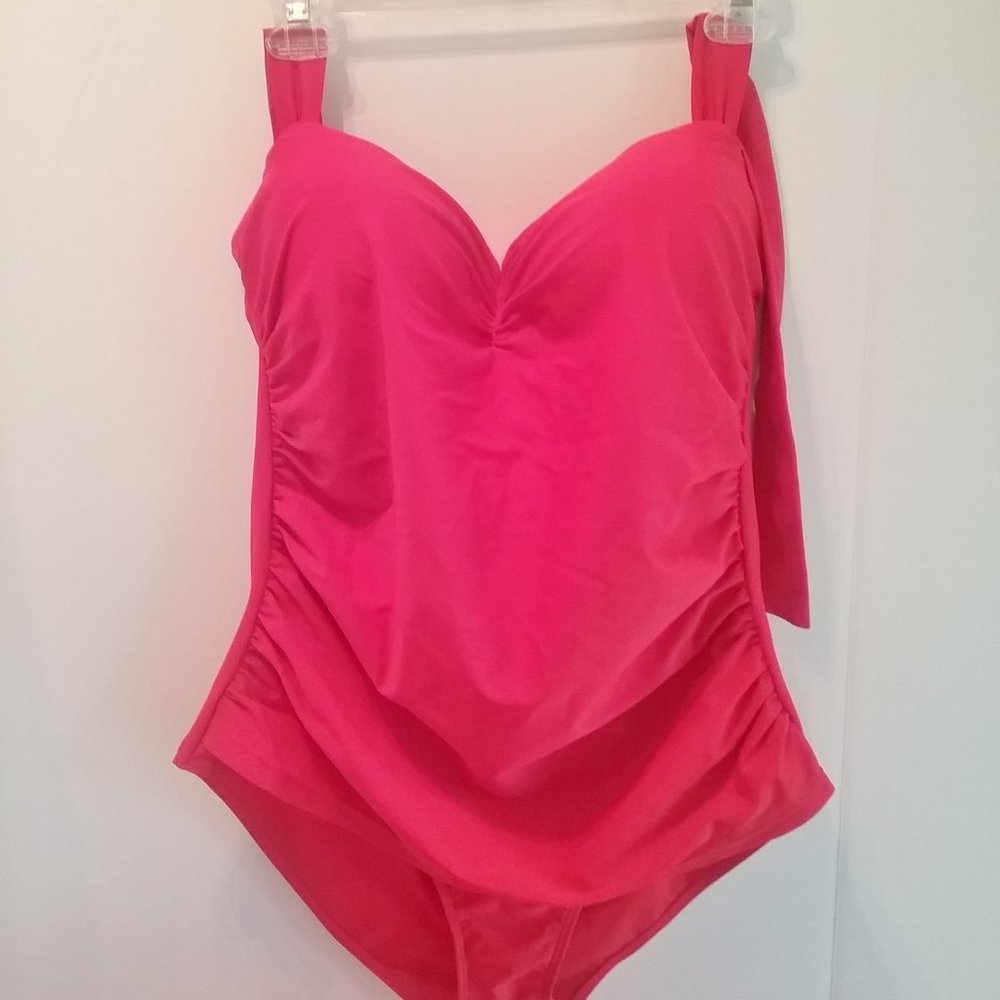 Red swim suit